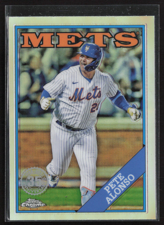 2023 Topps Chrome #88BC-6 Pete Alonso 1988 Topps Baseball 35th Anniversary