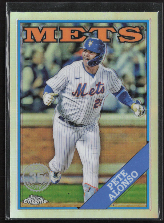 2023 Topps Chrome #88BC-6 Pete Alonso 1988 Topps Baseball 35th Anniversary