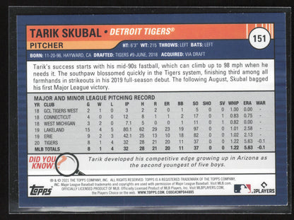 2021 Topps Big League #151 Tarik Skubal