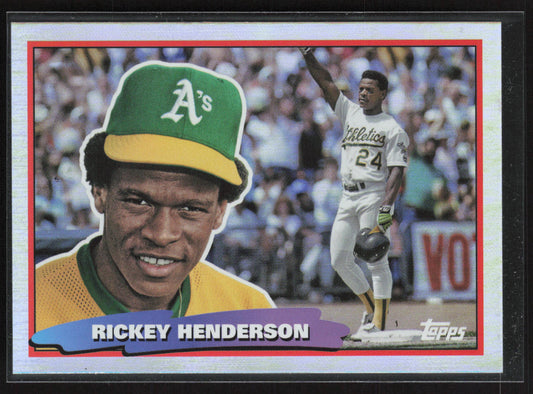2022 Topps Archives #88BF-30 Rickey Henderson 1988 Topps Big Foil