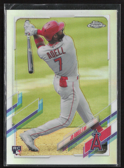 2021 Topps Chrome #142b Jo Adell Batting post-swing