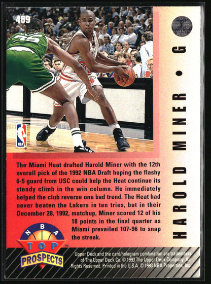 1992-93 Upper Deck #469 Harold Miner