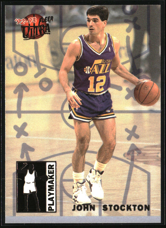 1992-93 Ultra #9 John Stockton Playmakers