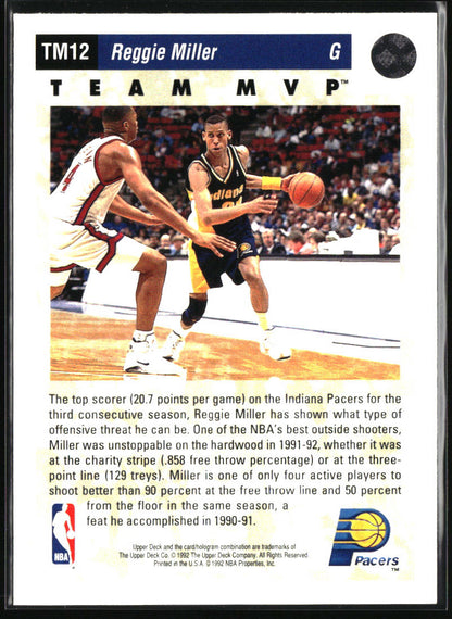 1992-93 Upper Deck #TM12 Reggie Miller Team MVPs