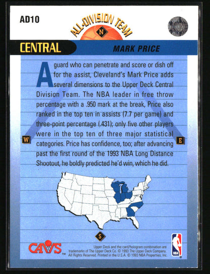 1992-93 Upper Deck #AD10 Mark Price All-Division Team