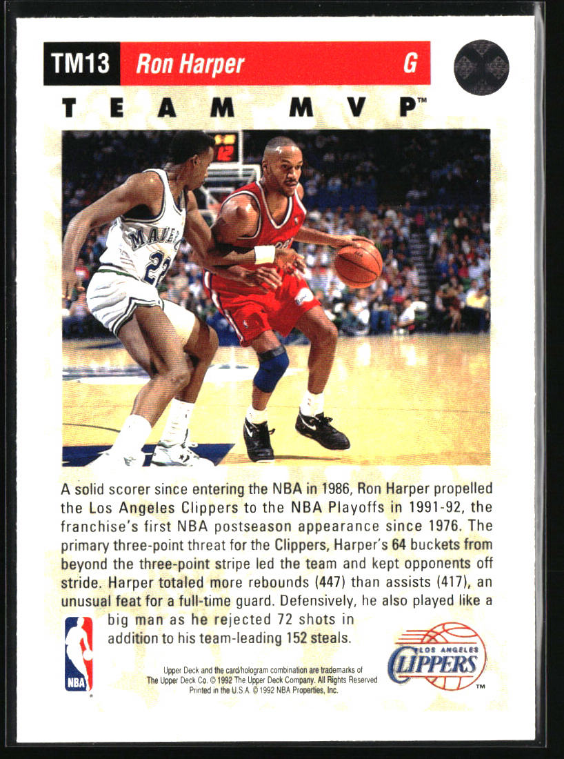 1992-93 Upper Deck #TM13 Ron Harper Team MVPs