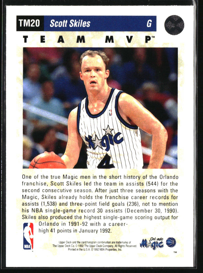 1992-93 Upper Deck #TM20 Scott Skiles Team MVPs