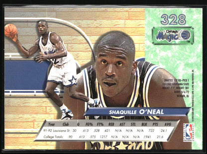1992-93 Ultra #328 Shaquille O'Neal