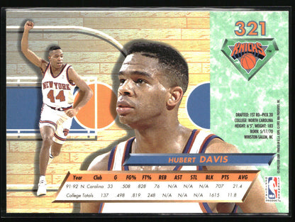 1992-93 Ultra #321 Hubert Davis