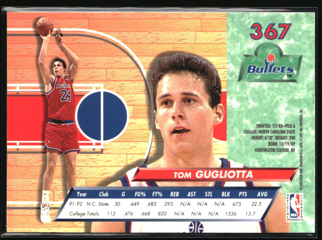 1992-93 Ultra #367 Tom Gugliotta
