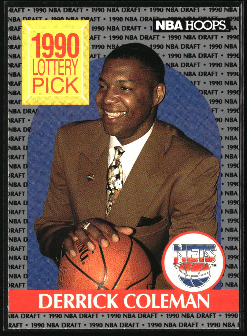 1990-91 Hoops #390 Derrick Coleman