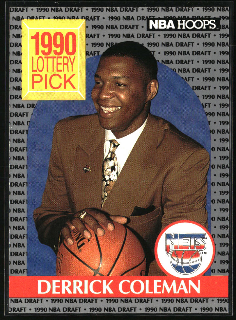 1990-91 Hoops #390 Derrick Coleman
