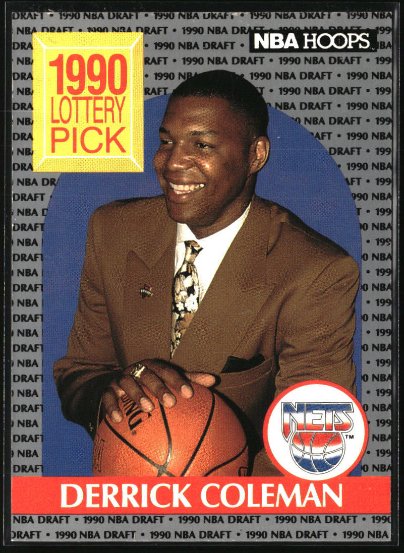 1990-91 Hoops #390 Derrick Coleman