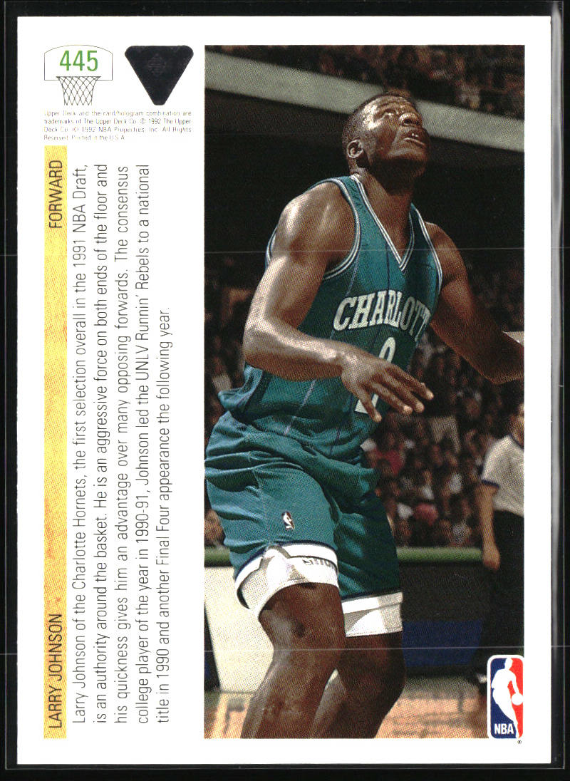 1991-92 Upper Deck #445 Larry Johnson
