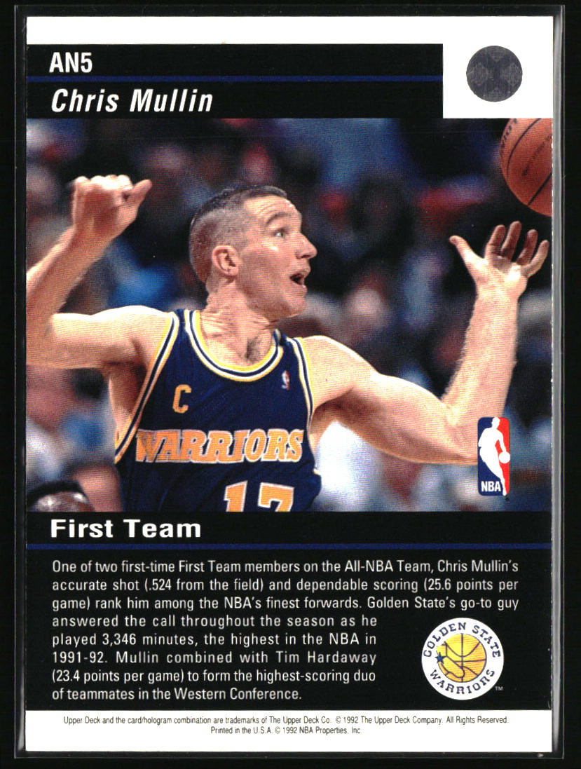 1992-93 Upper Deck #AN5 Chris Mullin All-NBA Team