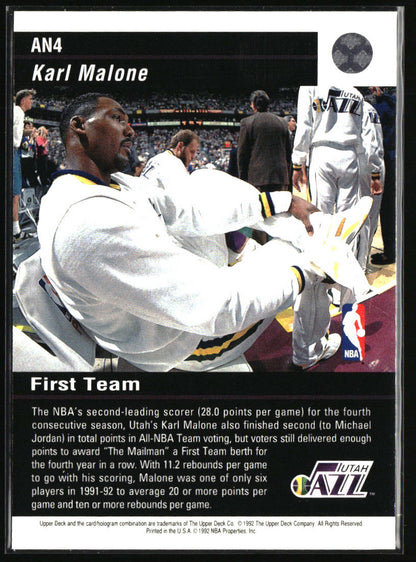 1992-93 Upper Deck #AN4 Karl Malone All-NBA Team