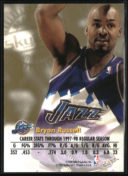 1998-99 SkyBox Premium #NNO Bryon Russell Autographics