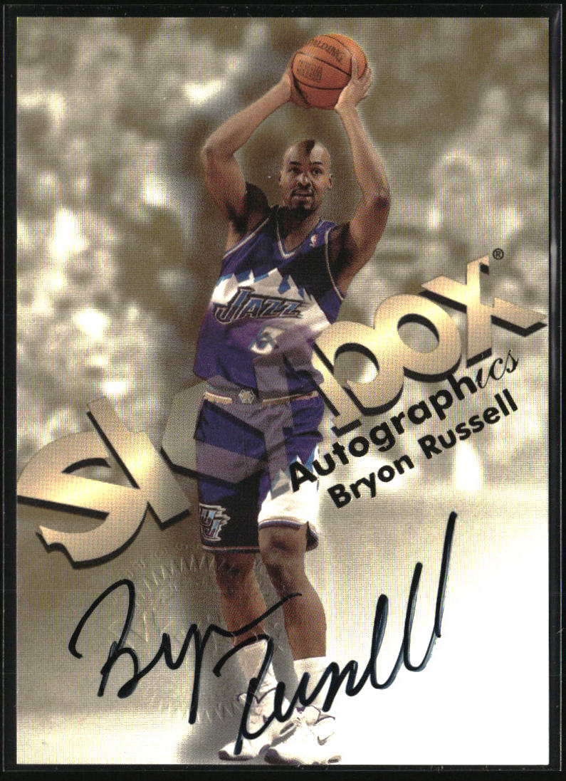 1998-99 SkyBox Premium #NNO Bryon Russell Autographics