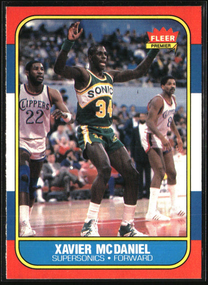 1986-87 Fleer #72 Xavier McDaniel