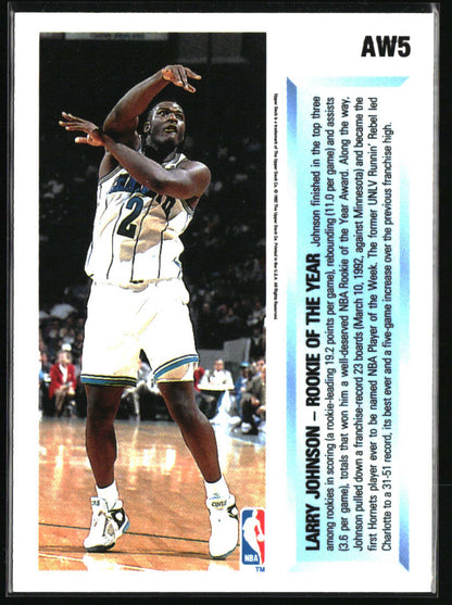 1992-93 Upper Deck #AW5 Larry Johnson Award Winner Holograms