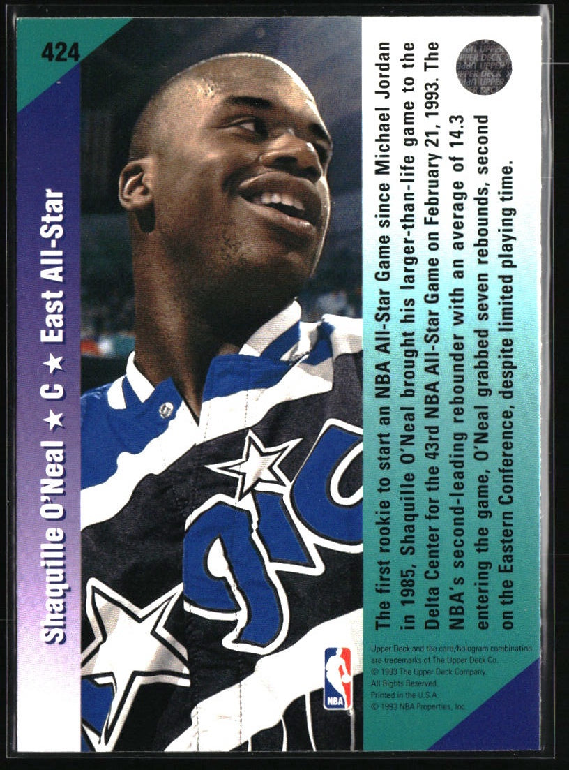 1992-93 Upper Deck #424 Shaquille O'Neal