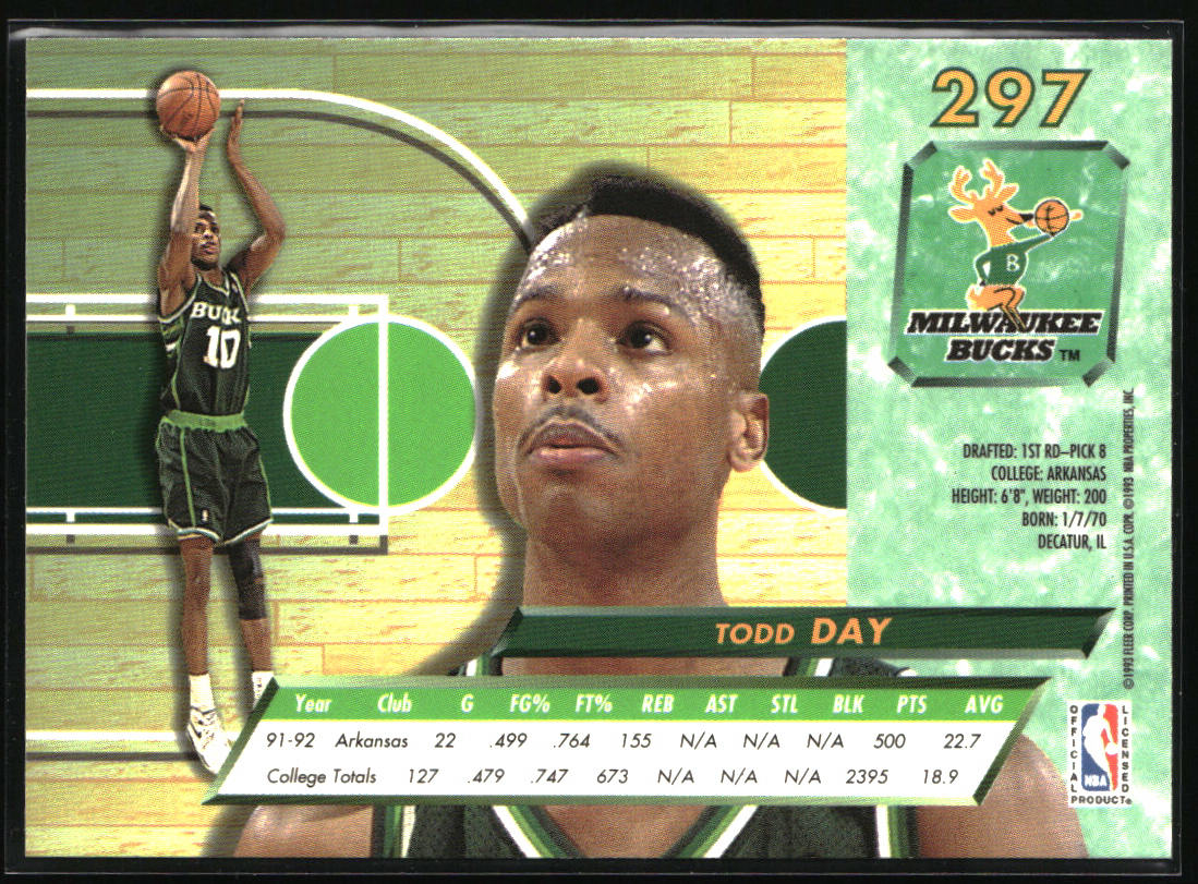 1992-93 Ultra #297 Todd Day