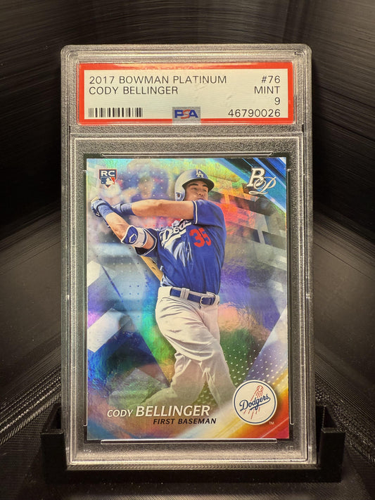 2017 Bowman Platinum #76 Cody Bellinger PSA 9