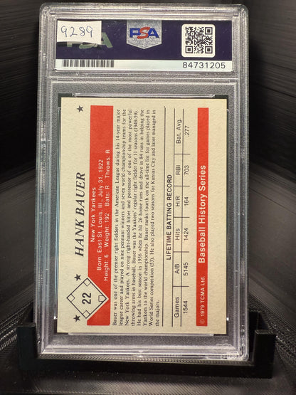 1979 TCMA The 1950’s #22 Hank Bauer PSA Authentic