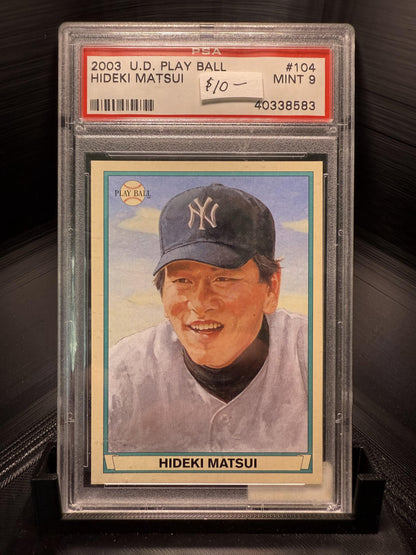 2003 Upper Deck Play Ball #104 Hideki Matsui PSA 9