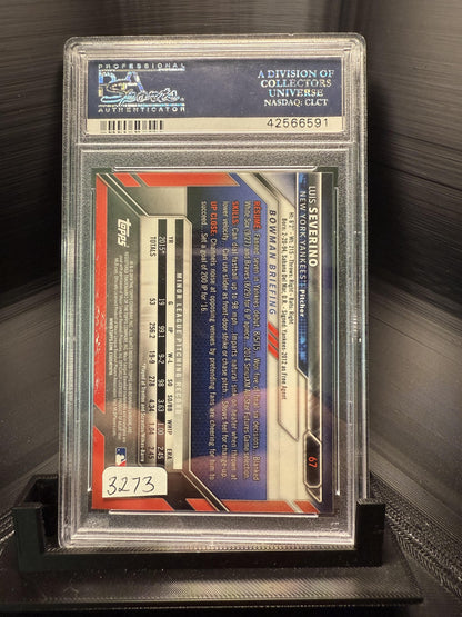 2016 Bowman Chrome #67 Luis Severino PSA 10