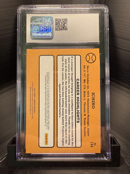 2021 Donruss #244 Ichiro Season Stat Line CSG 9 #/372