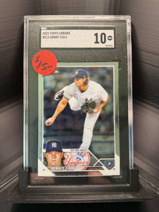 2023 Topps Chrome #213 Gerrit Cole SGC 10