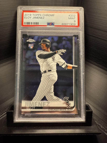 2019 Topps Chrome #202 Eloy Jimenez PSA 9