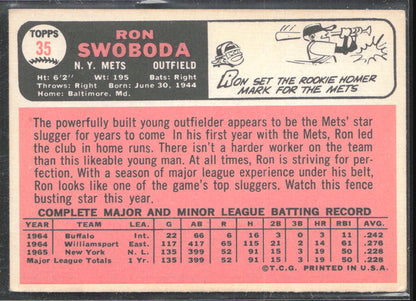 1966 Topps #35 Ron Swoboda