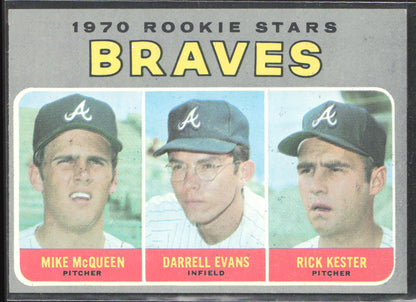 1970 Topps #621 Rookie Stars (Mike McQueen / Darrell Evans / Rick Kester)