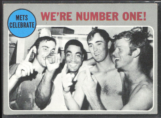 1970 Topps #198 Mets Celebrate: We're Number One! NLCS VINTAGE