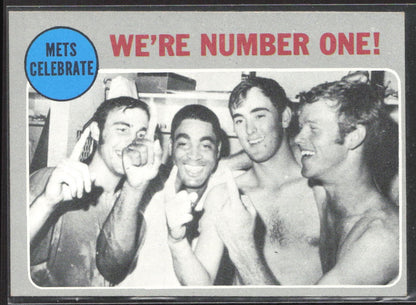1970 Topps #198 Mets Celebrate: We're Number One! NLCS