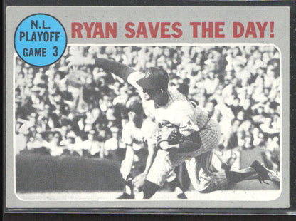 1970 Topps #197 N.L Playoff Game 3 - Ryan Saves the Day! NLCS