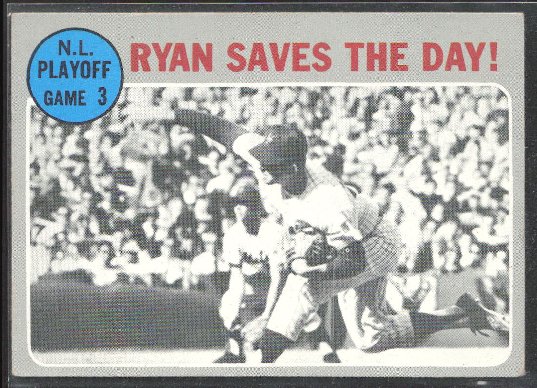 1970 Topps #197 N.L Playoff Game 3 - Ryan Saves the Day! NLCS