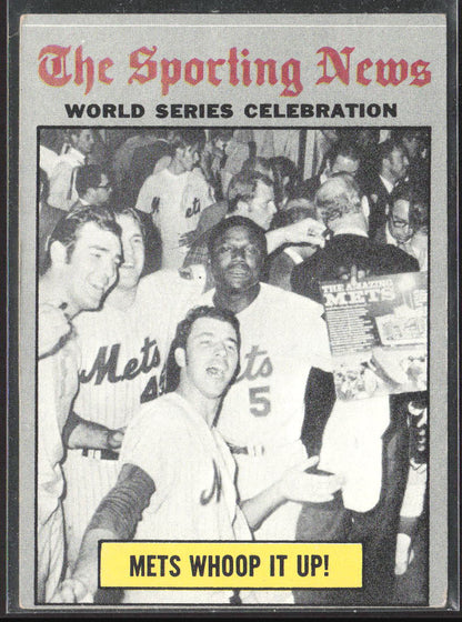 1970 Topps #310 World Series Celebration - Mets Whoop It Up!