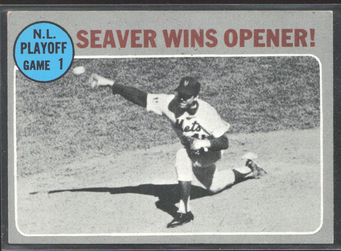 1970 Topps #195 N.L Playoff Game 1 - Seaver Wins Opener! NLCS