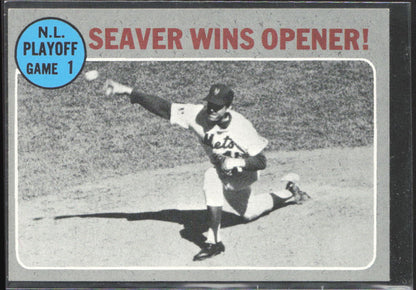 1970 Topps #195 N.L Playoff Game 1 - Seaver Wins Opener! NLCS