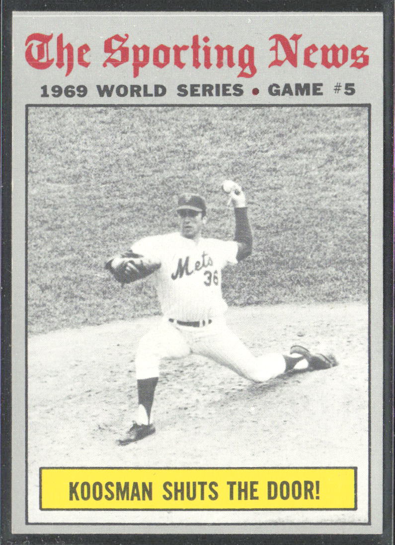 1970 Topps #309 World Series Game 5 - Koosman Shuts The Door!