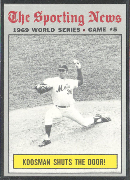 1970 Topps #309 World Series Game 5 - Koosman Shuts The Door!