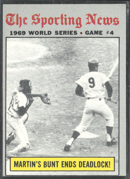 1970 Topps #308 World Series Game 4 - Martin's Bunt Ends Deadlock!
