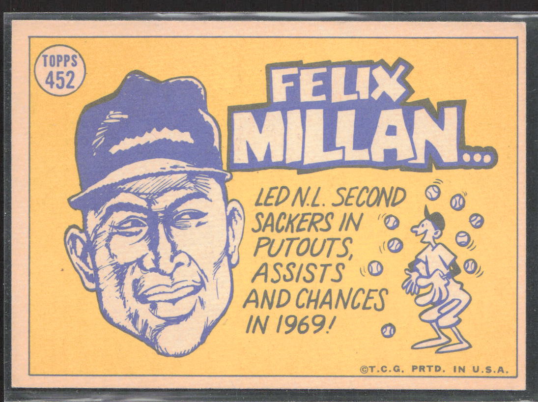 1970 Topps #452 Felix Millan