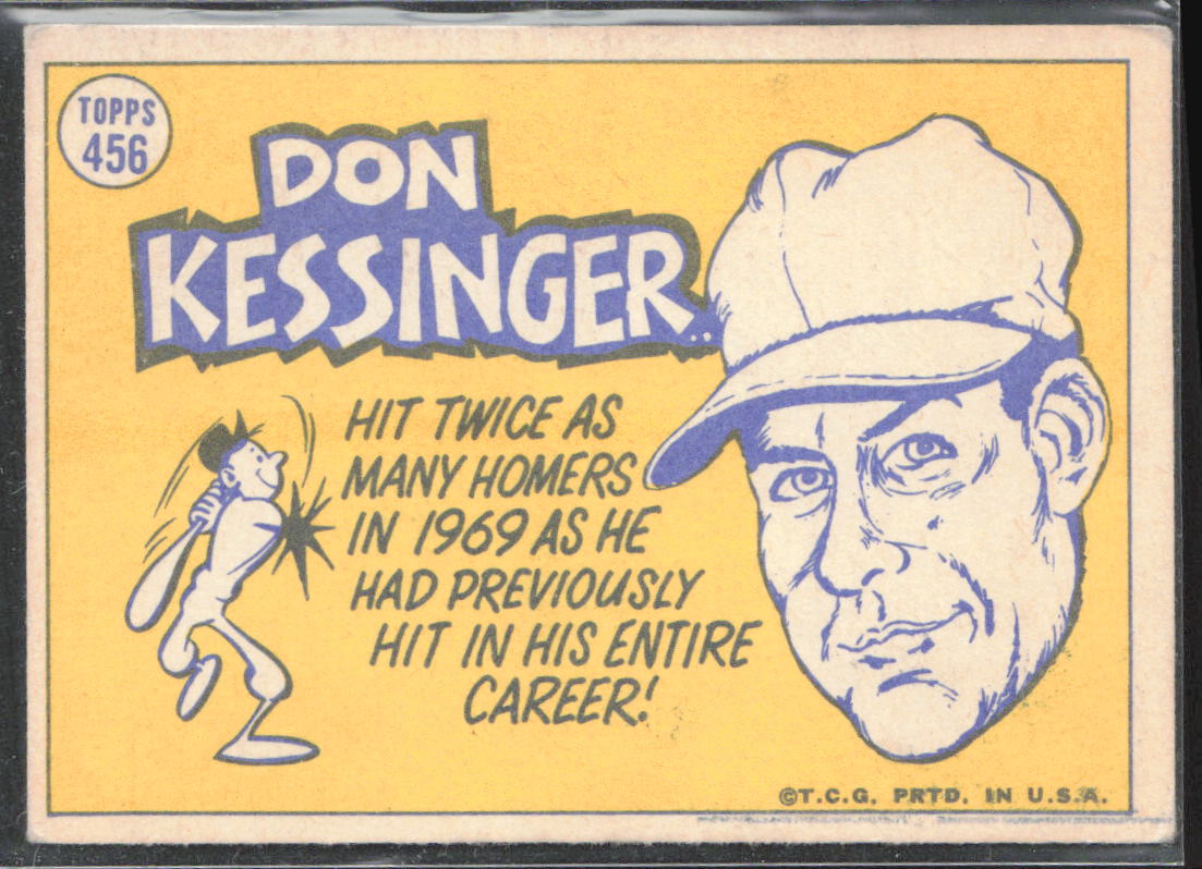 1970 Topps #456 Don Kessinger