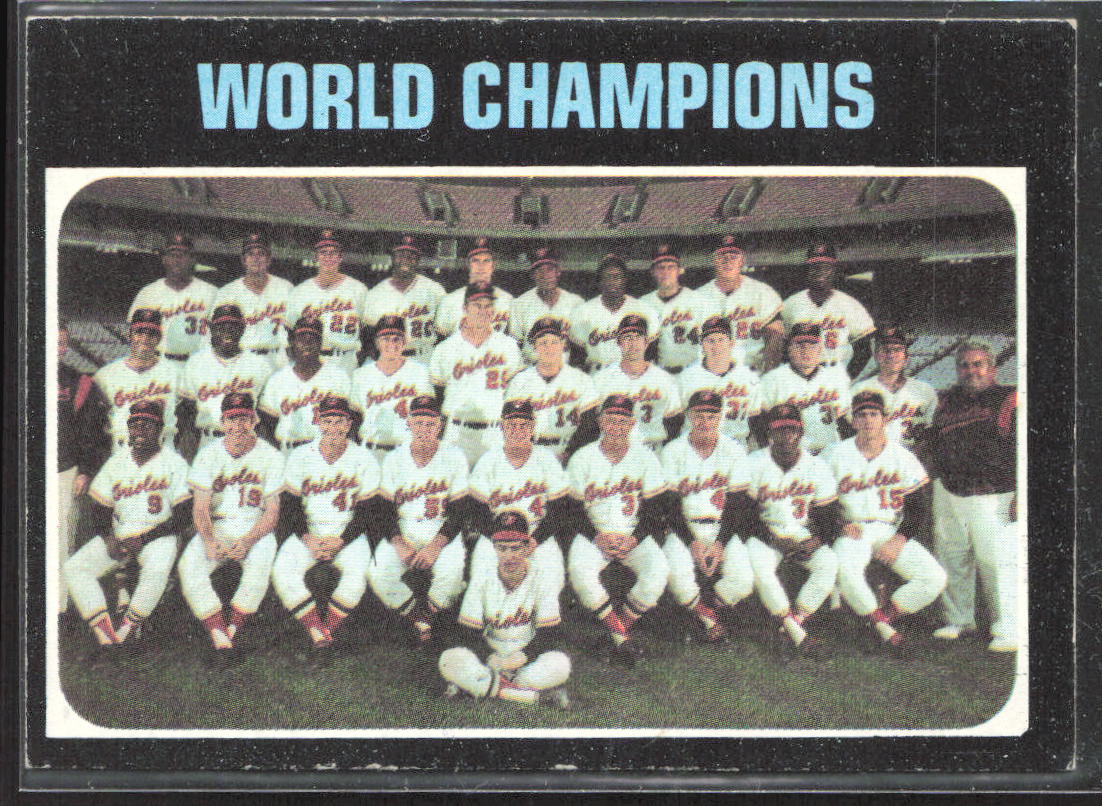 1971 Topps #1 1970 World Champions (Baltimore Orioles)