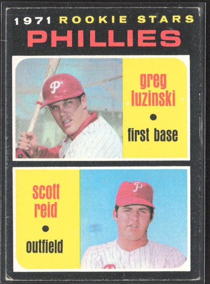 1971 Topps #439 Phillies 1971 Rookie Stars (Greg Luzinski / Scott Reid)