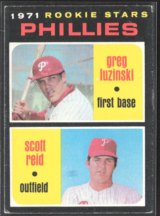 1971 Topps #439 Phillies 1971 Rookie Stars (Greg Luzinski / Scott Reid)